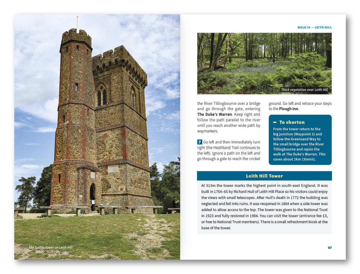 Short Walks in the Surrey Hills - Route Photos