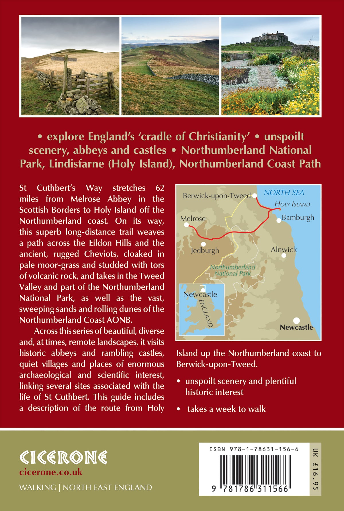Walking St Cuthbert's Way - Back Cover