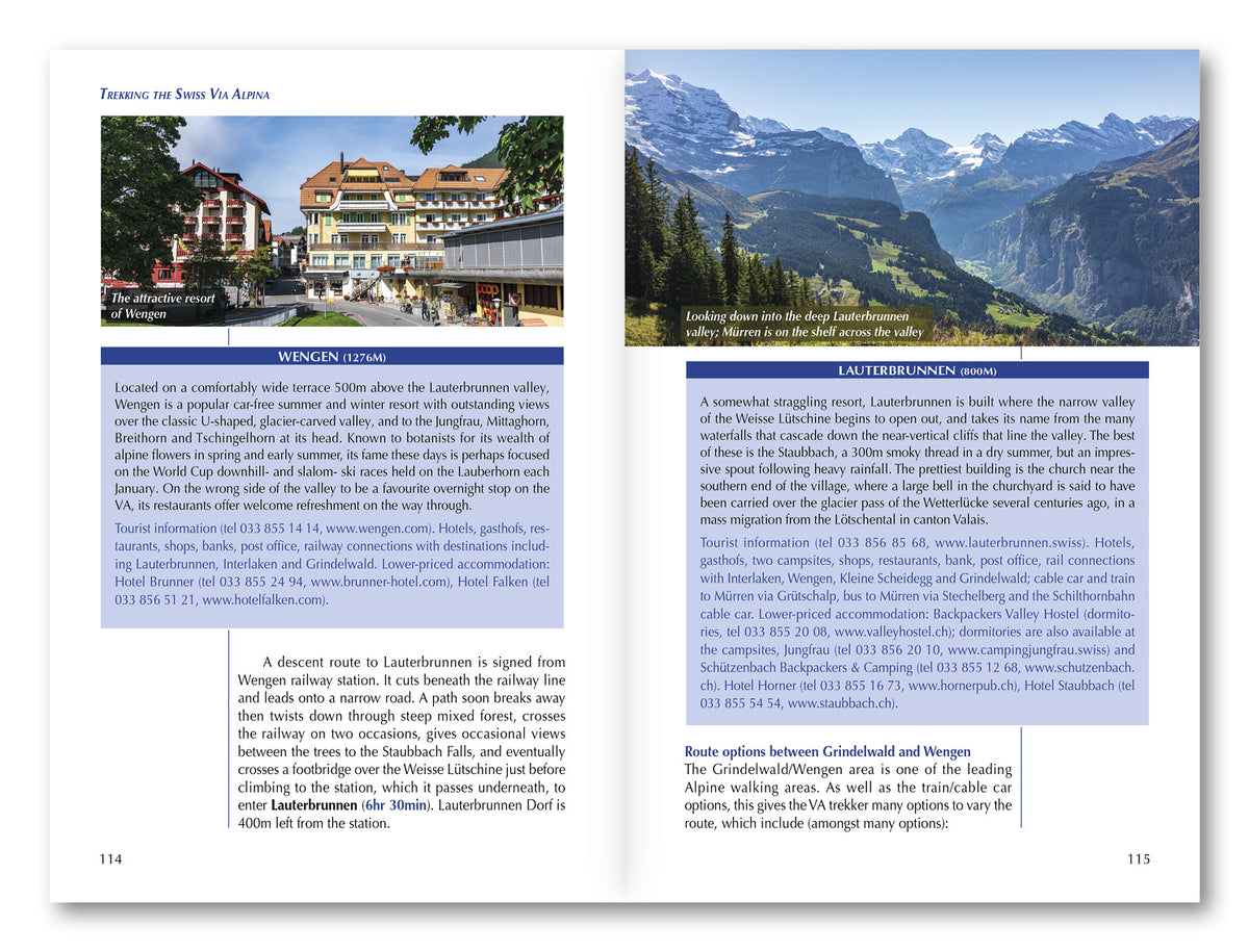 Trekking the Swiss Via Alpina - Route Photos