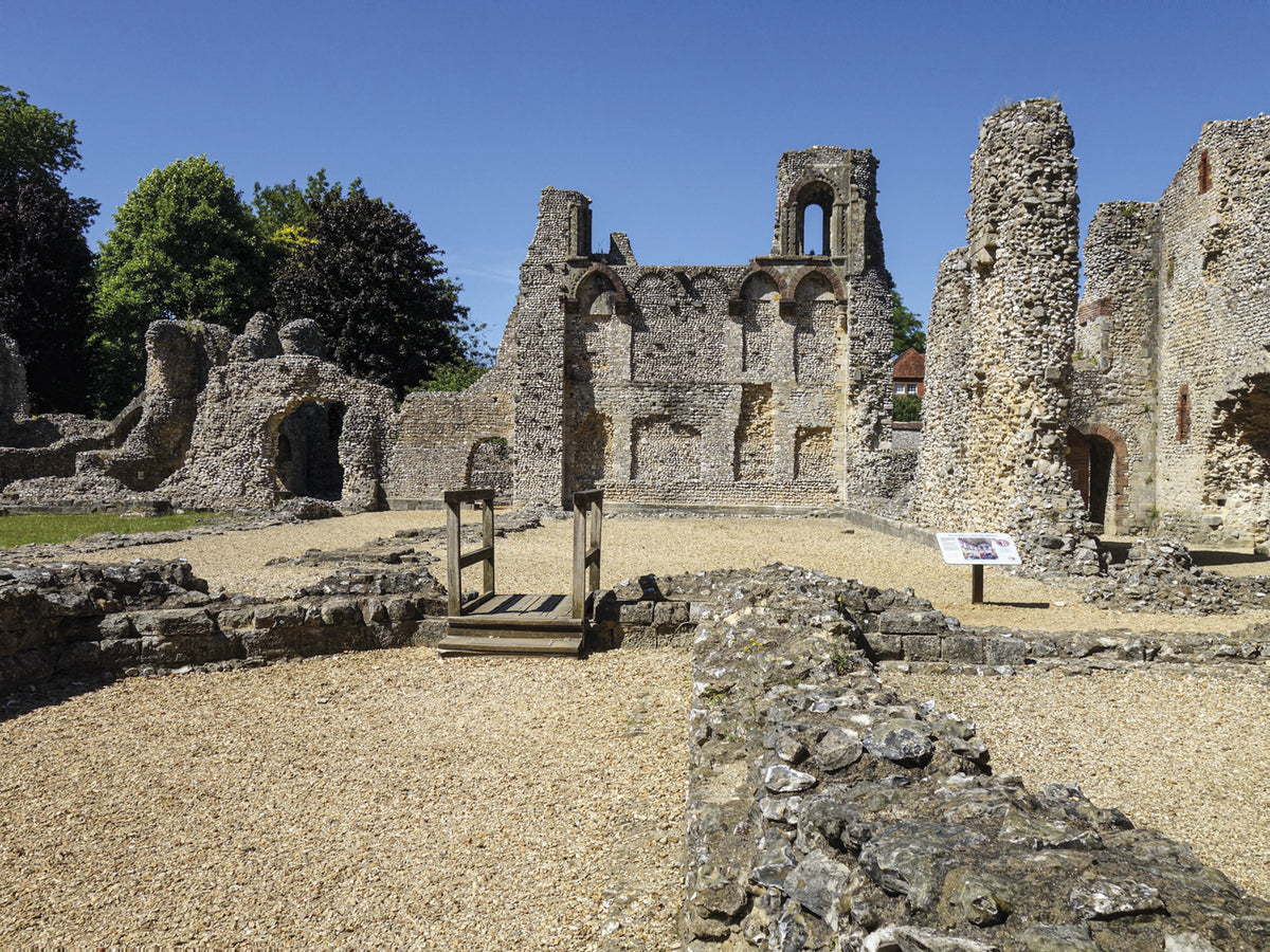 Short Walks Winchester - Route Photos - Medieval ruins of Wolvesey Castle