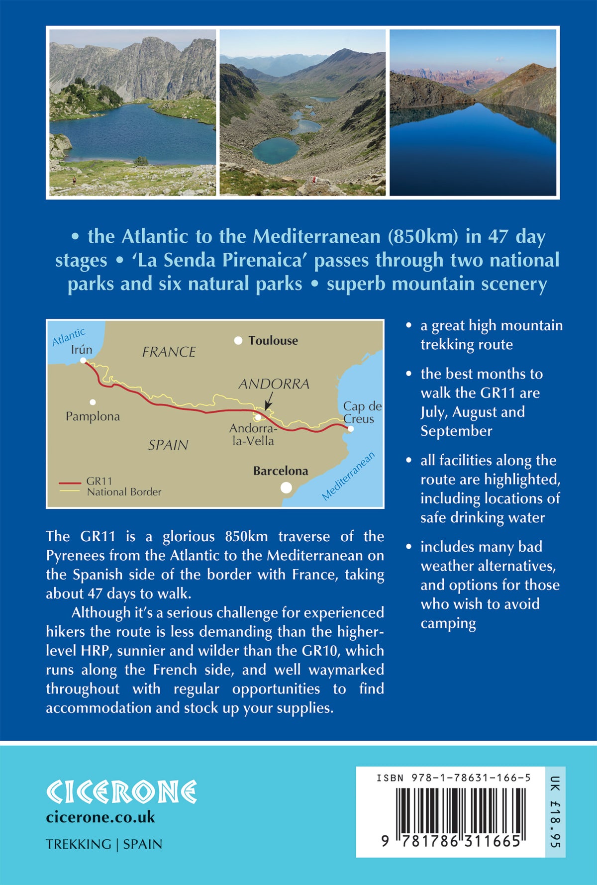 Trekking the GR11 Trail - Back Cover