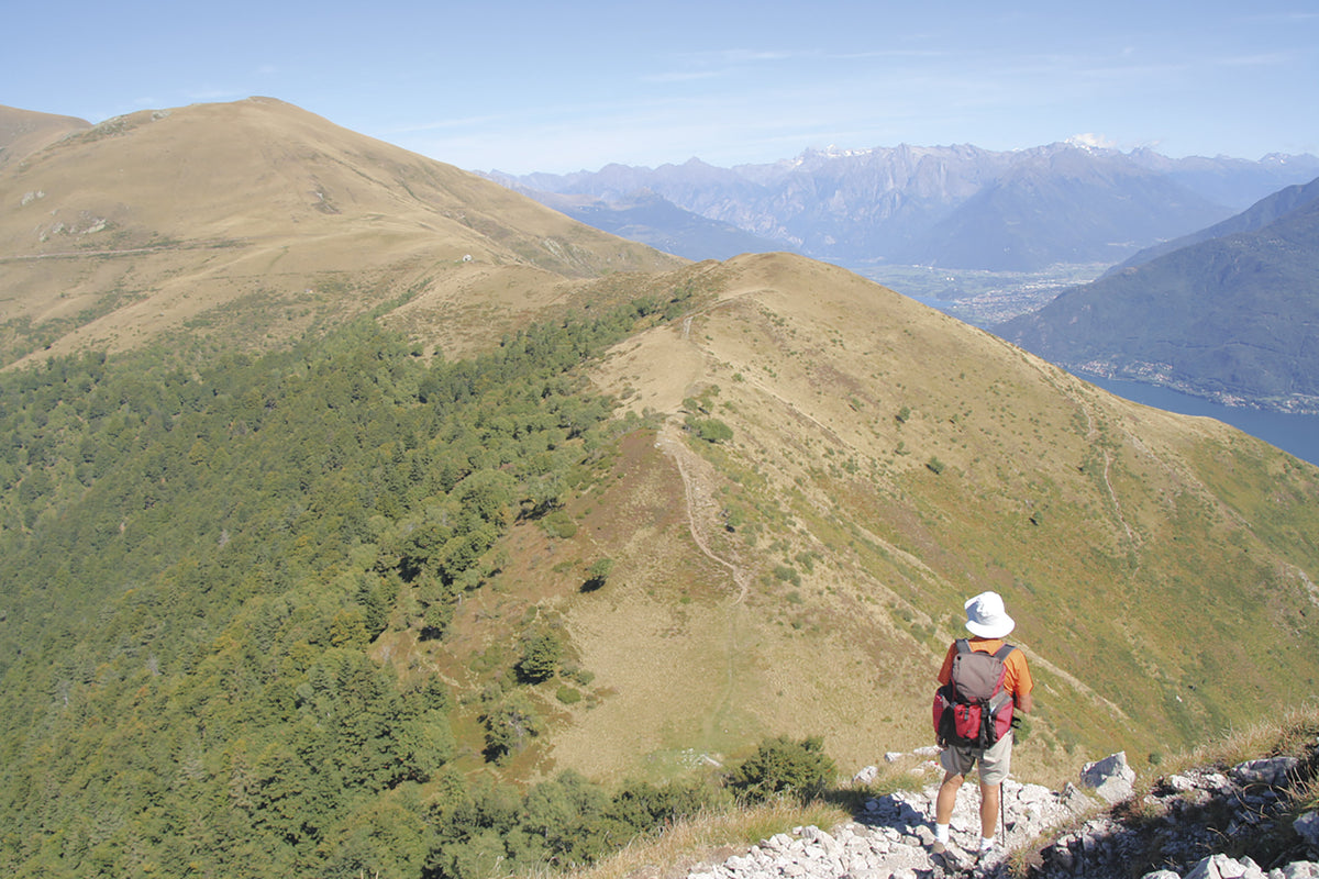 Walking Lake Como and Maggiore - Route Photos - A scenic pause during the ascent to Monte Grona (Walk 20, Lago di Como)