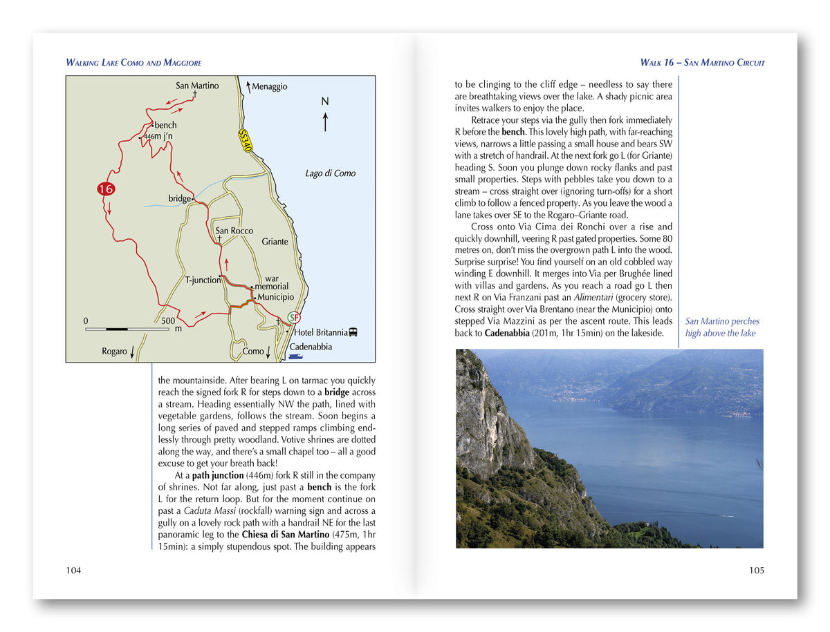 Walking Lake Como and Maggiore - Route Photos