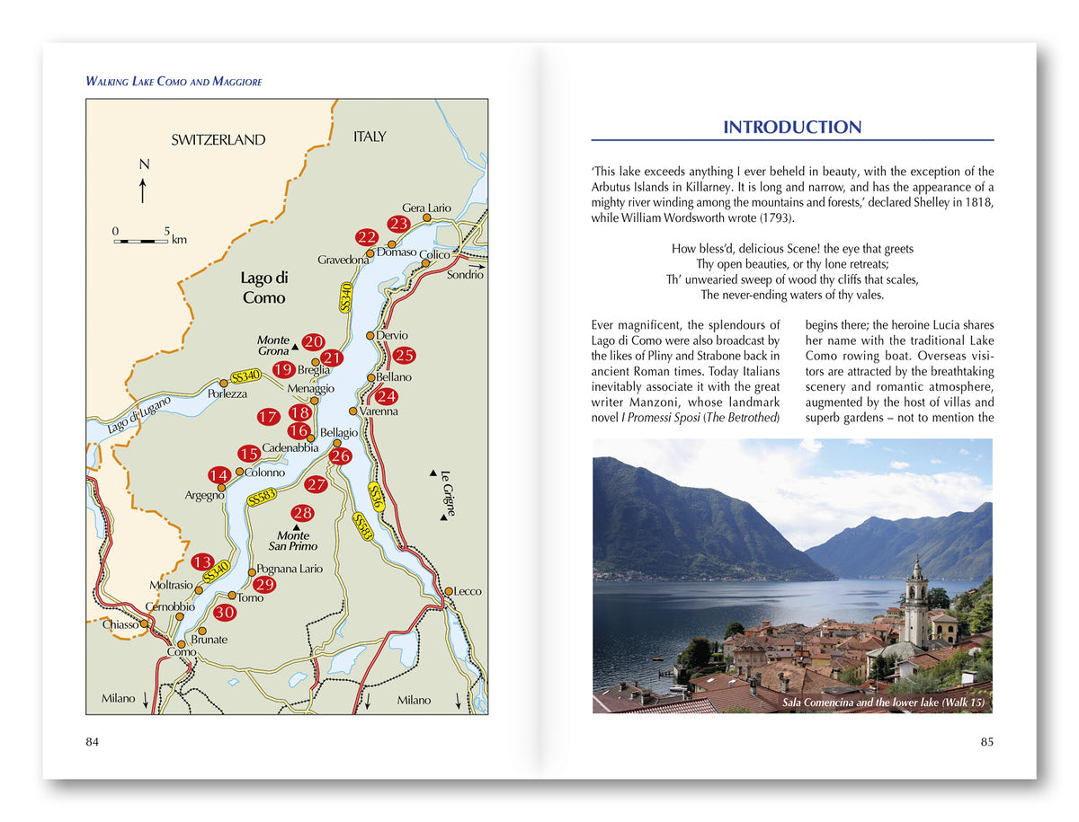 Walking Lake Como and Maggiore - Route Photos