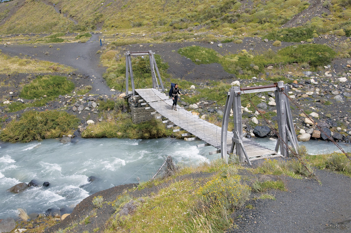 Trekking in Torres del Paine - Route Photos - Bridge over the Río Ascencio (Walk 1, Stage 3)
