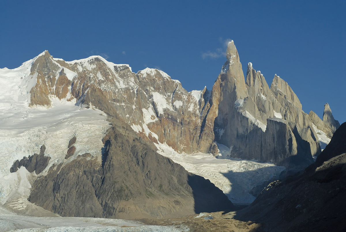 Trekking in Torres del Paine - Route Photos - Cerro Torre across Laguna Torre, Argentina (Walk 8)