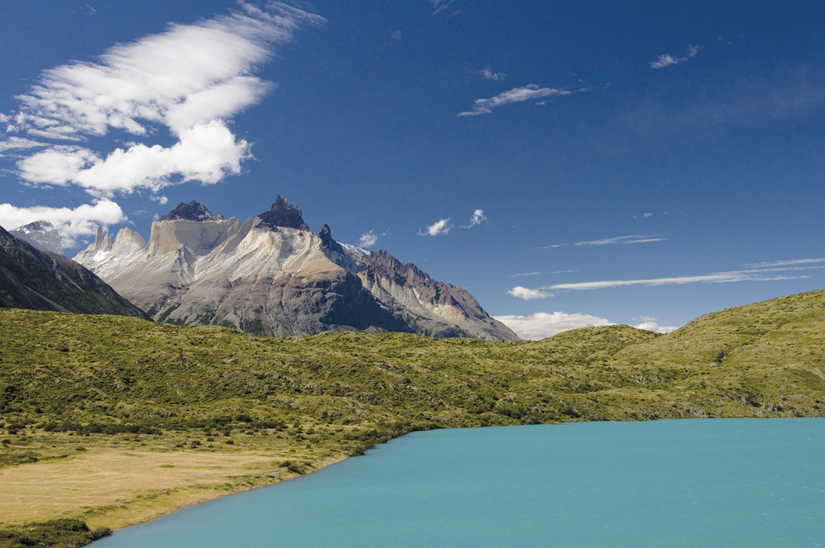 Trekking in Torres del Paine - Route Photos - The Cuernos viewed across Lago Pehoé