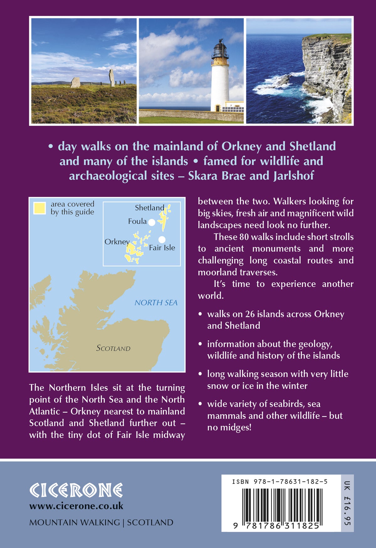 Walking on the Orkney and Shetland Isles - Back Cover