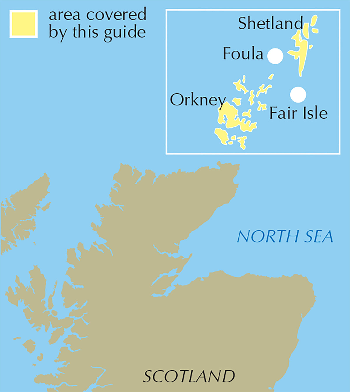 Walking on the Orkney and Shetland Isles - Location Map