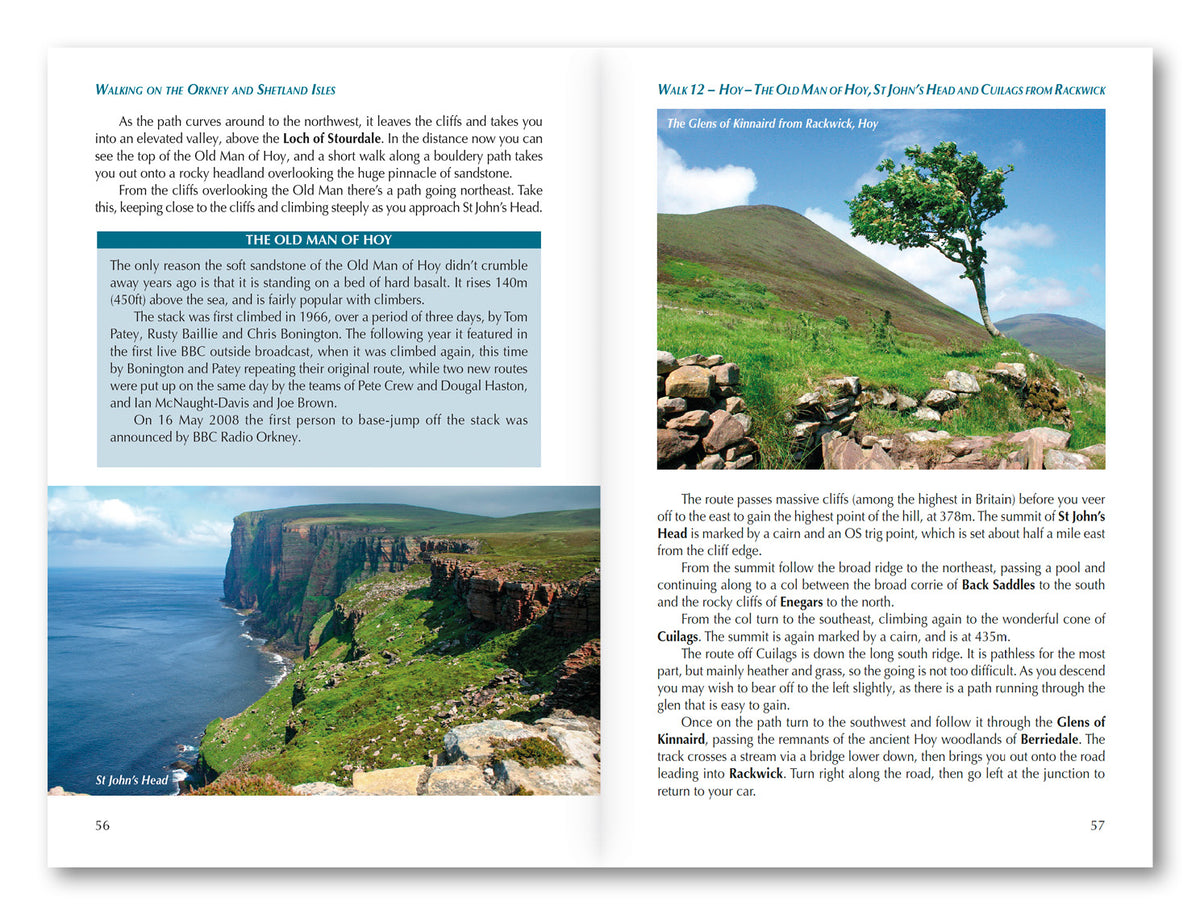 Walking on the Orkney and Shetland Isles - Route Photos
