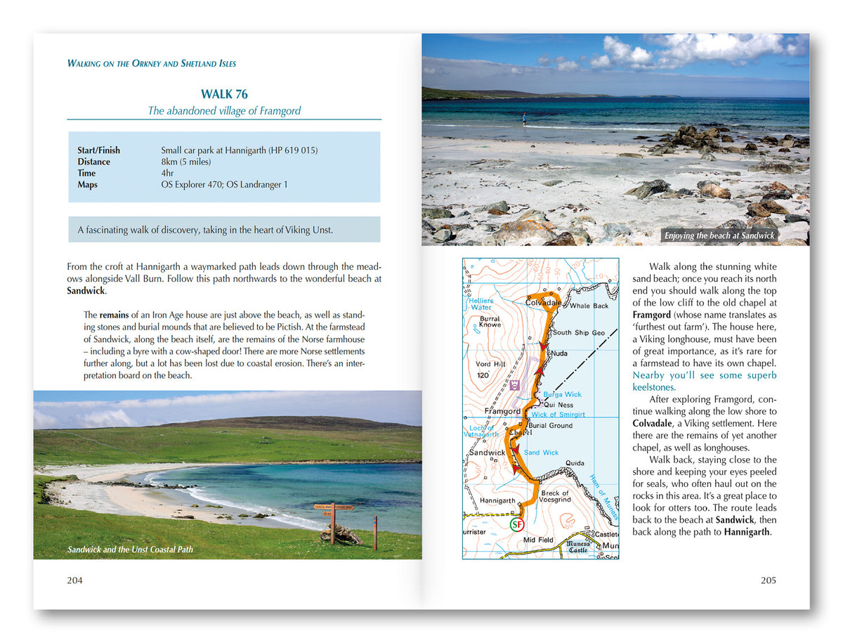 Walking on the Orkney and Shetland Isles - Route Photos