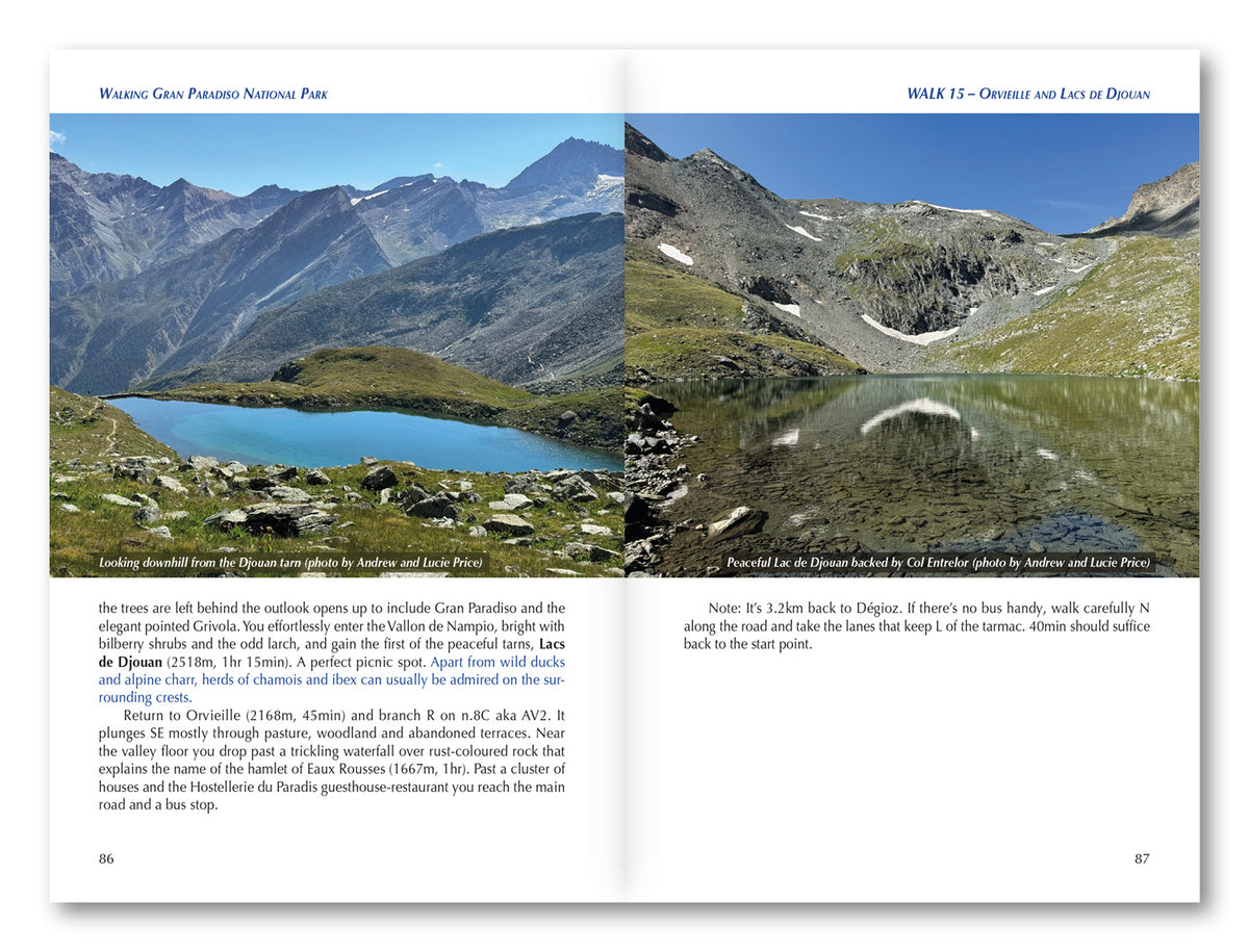 Walking Gran Paradiso National Park - Route Photos