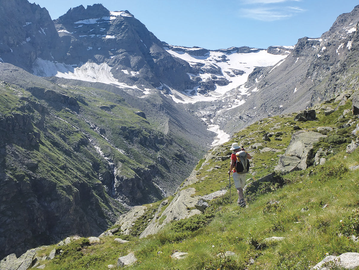 Trekking Gran Paradiso: Alta Via 2 - Route Photos - Marvellous view to Gran Etret from the path to Gran Collet