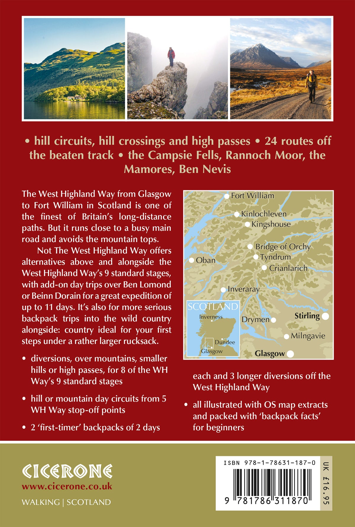 Not the West Highland Way: A Mountain High Way - Back Cover