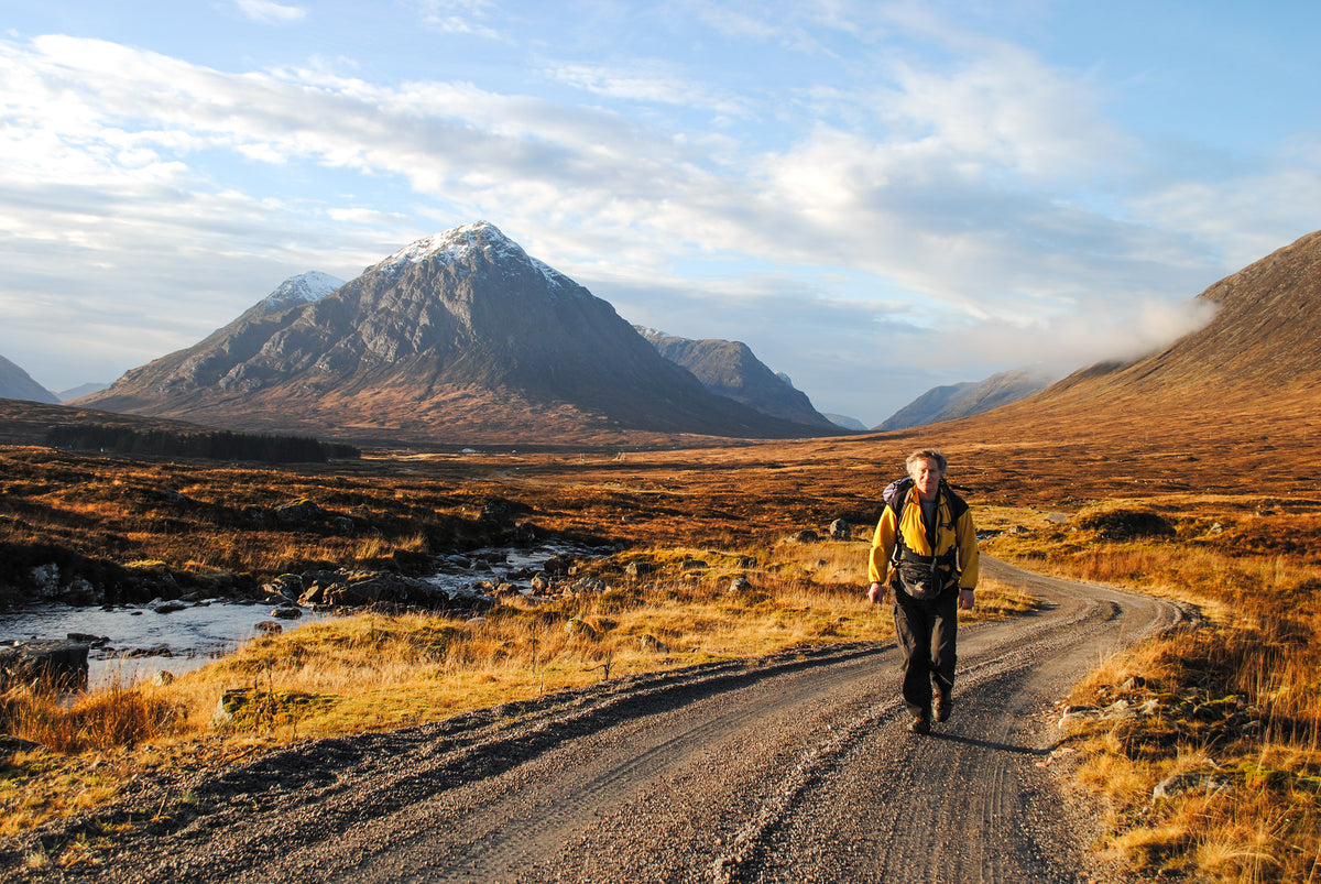 Not the West Highland Way: A Mountain High Way - Route Photos - Buachaille Etive Mor from the track to Black Corries Lodge (Route 21)