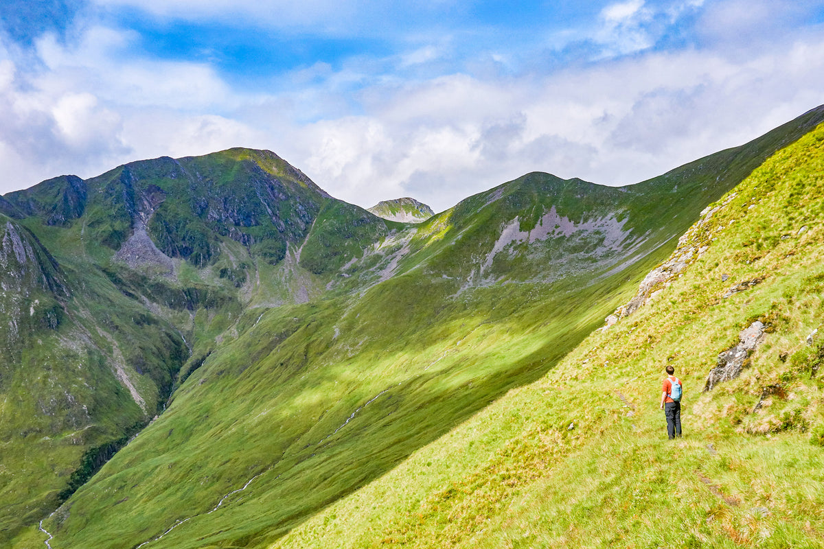Not the West Highland Way: A Mountain High Way - Route Photos - Below Am Bodach (Route 12)