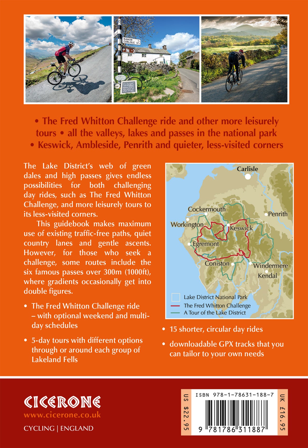 Cycling in the Lake District - Back Cover
