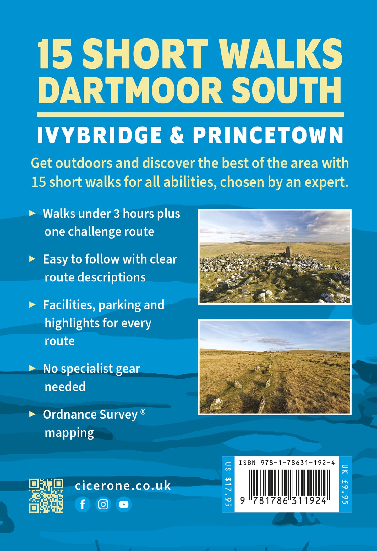 15 Short Walks on Dartmoor South - Ivybridge and Princetown