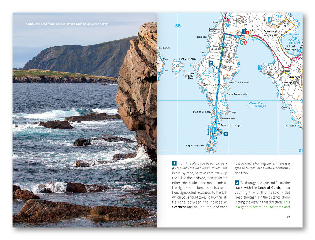 Short Walks on the Shetland Islands - Route Photos