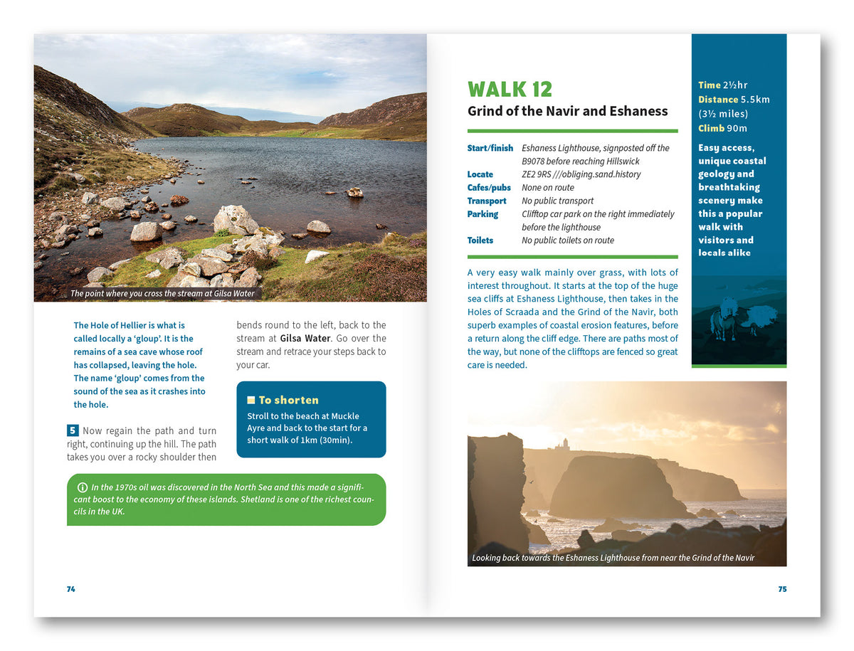 Short Walks on the Shetland Islands - Route Photos