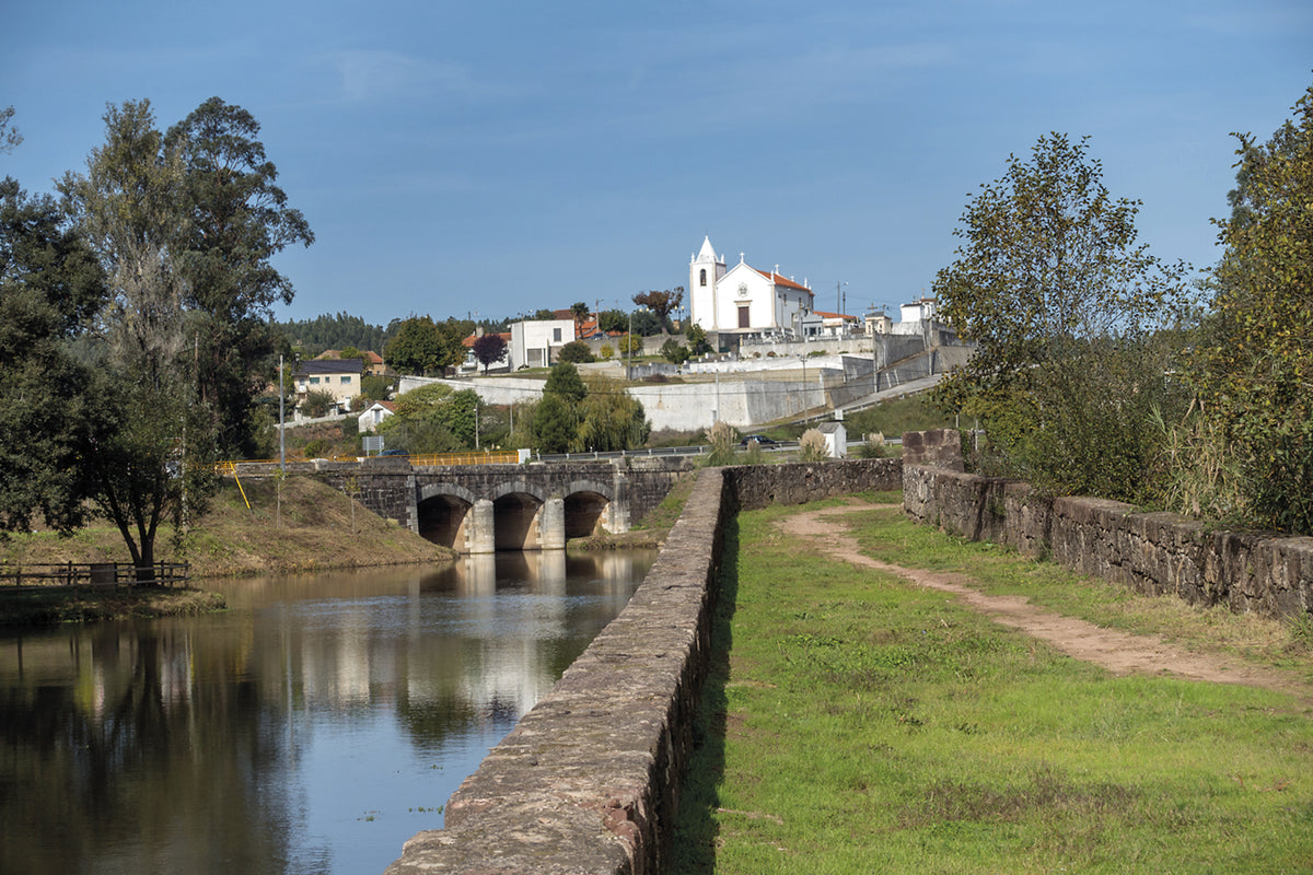 The Camino Portugues - Route Photos - Walking along Ponte Velha de Marnel over the River Marnel (Stage 12)