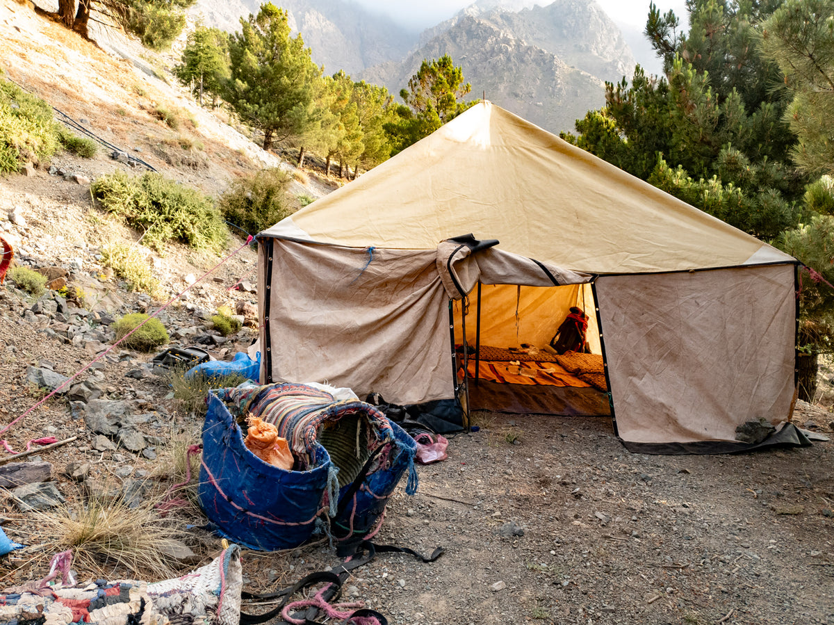 Climbing Toubkal - Route Photos - A large communal cook tent