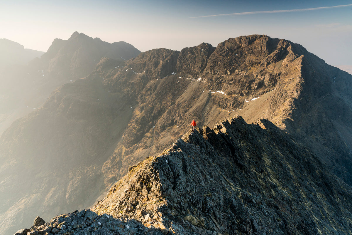 Skye Munros - Route Photos - Sgurr na Banachdich seen from the South Ridge of Sgurr a’ Ghreadaidh (Route 3)