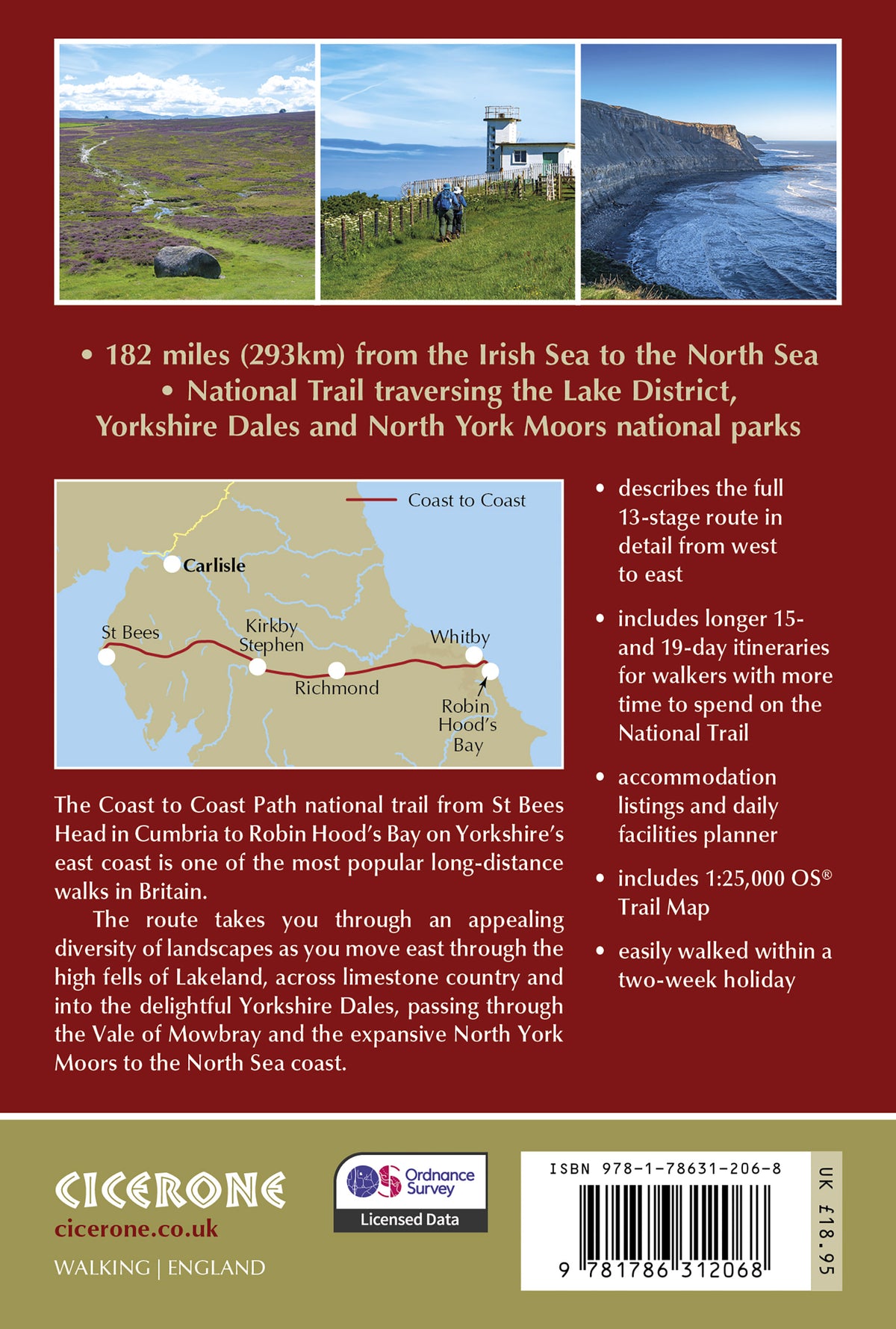 Walking the Coast to Coast Path - Back Cover