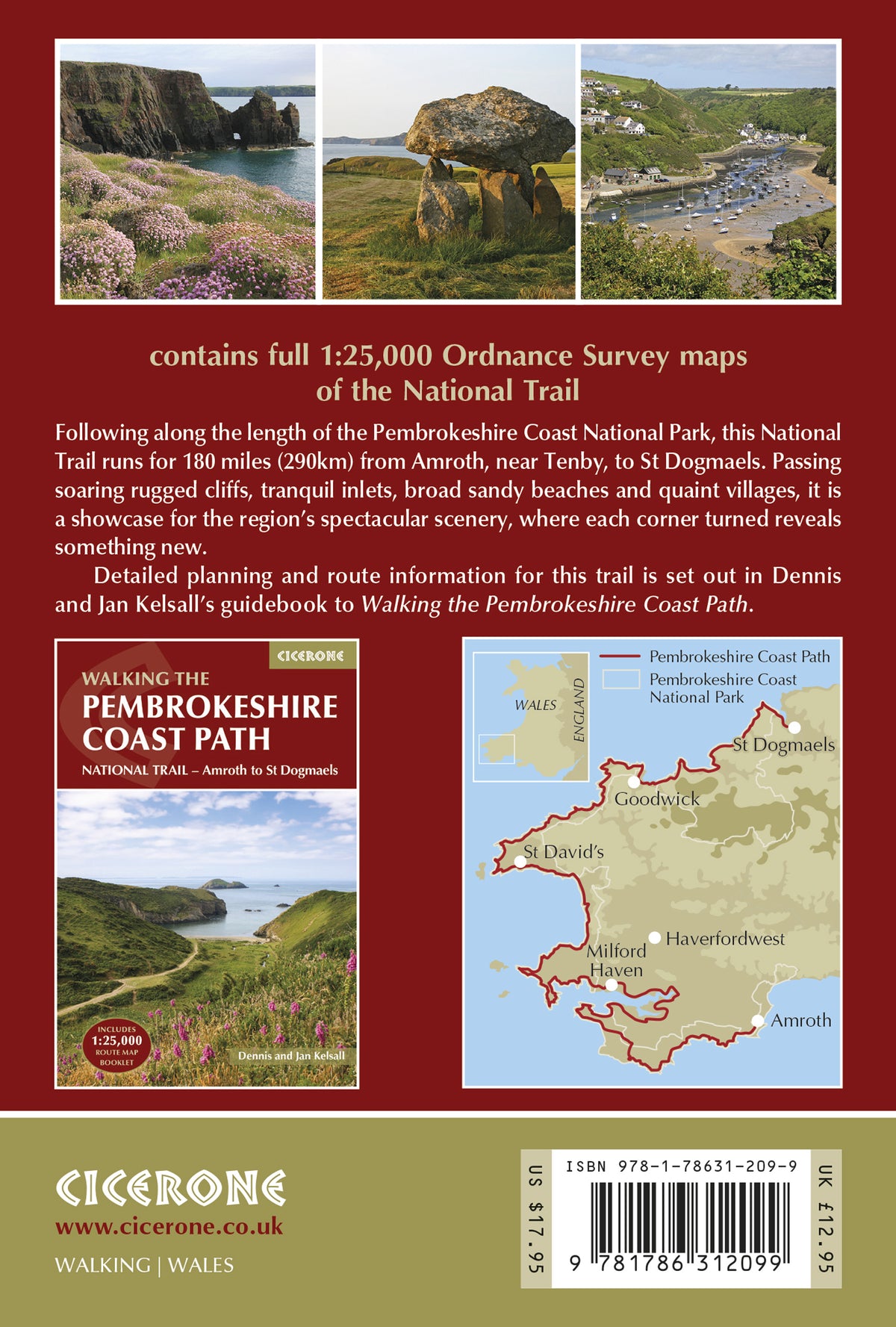 Pembrokeshire Coast Path Map Booklet - Back Cover