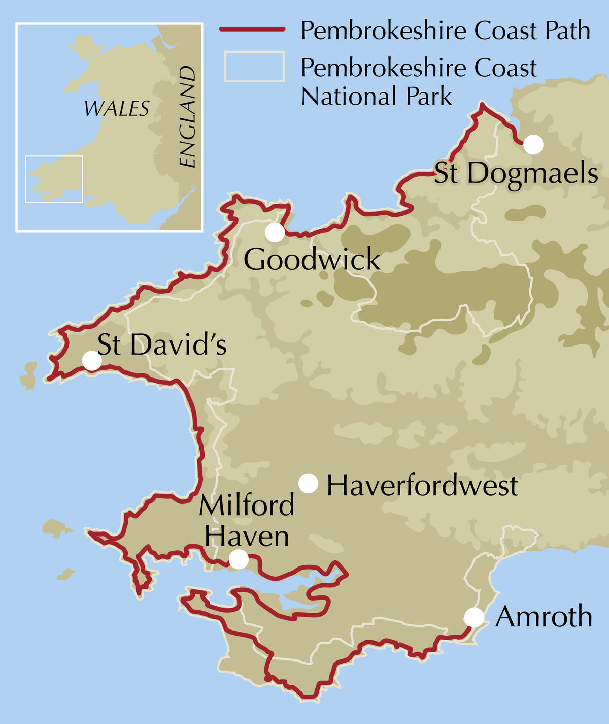 Pembrokeshire Coast Path Map Booklet - Location Map