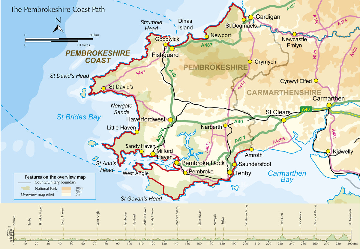 Pembrokeshire Coast Path Map Booklet - Overview Map