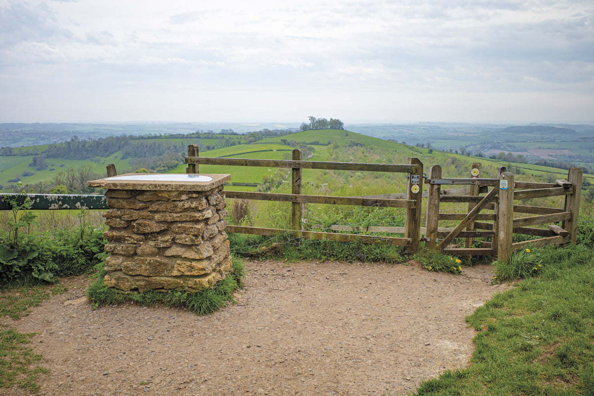 The Cotswold Way - Route Photos - The view from Prospect Stile over Bath