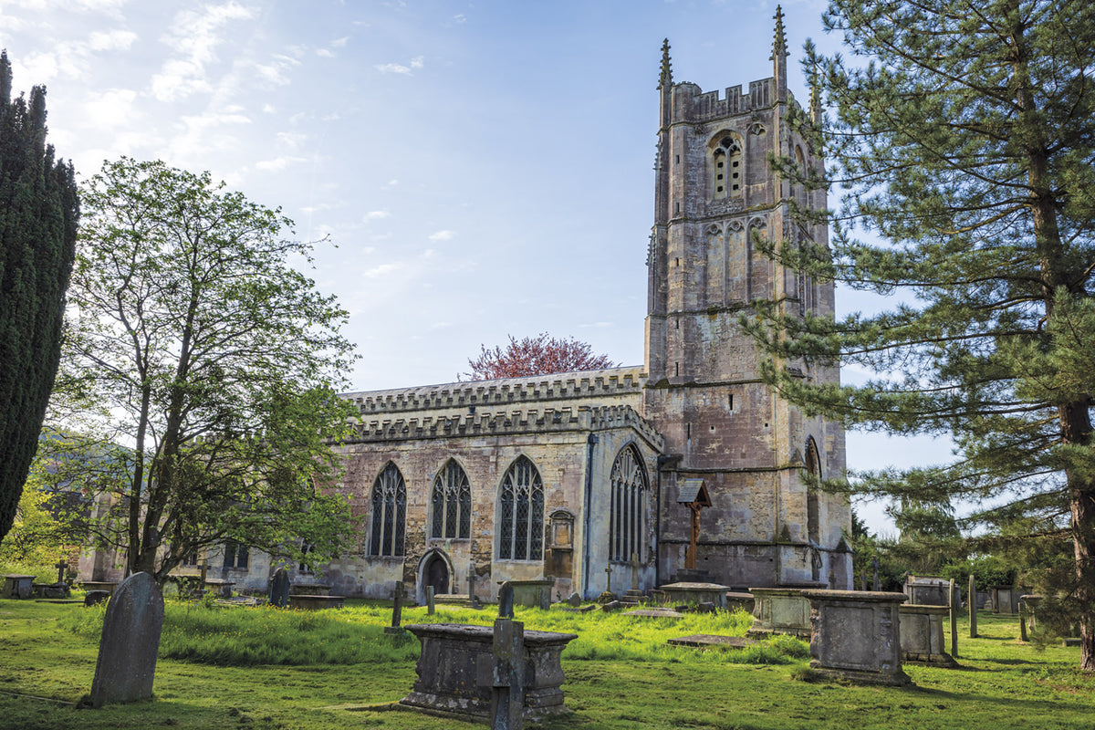 The Cotswold Way - Route Photos - The elegant church in Wotton