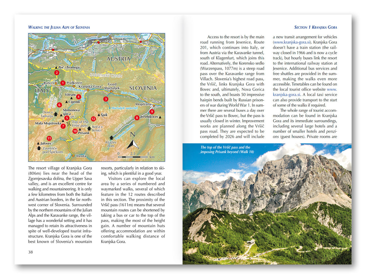 Walking the Julian Alps of Slovenia - Route Photos