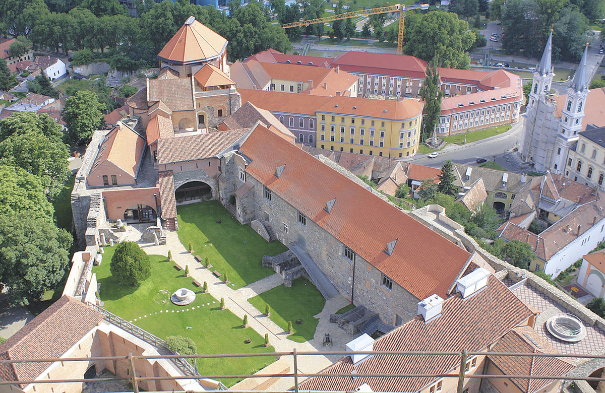 The Danube Cycleway Volume 1 - Route Photos - Esztergom castle dates from the reign of Bela IV in the 13th century (Stage 27)