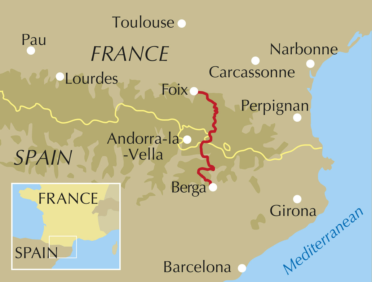 Trekking the Cami dels Bons Homes - Location Map