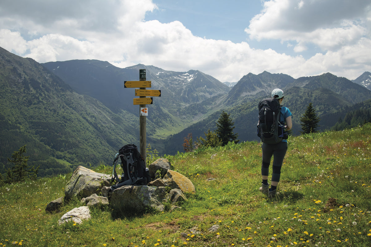 Trekking the Cami dels Bons Homes - Route Photos - Coll de Jou offers a fantastic panorama back towards the deep valley below