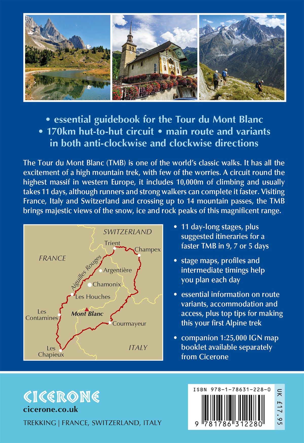 Trekking the Tour du Mont Blanc - Back Cover