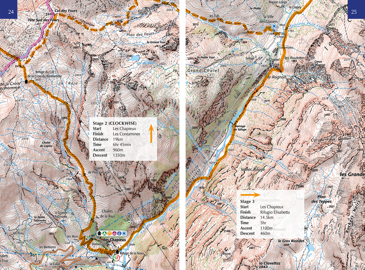Tour du Mont Blanc Map Booklet - Route Photos