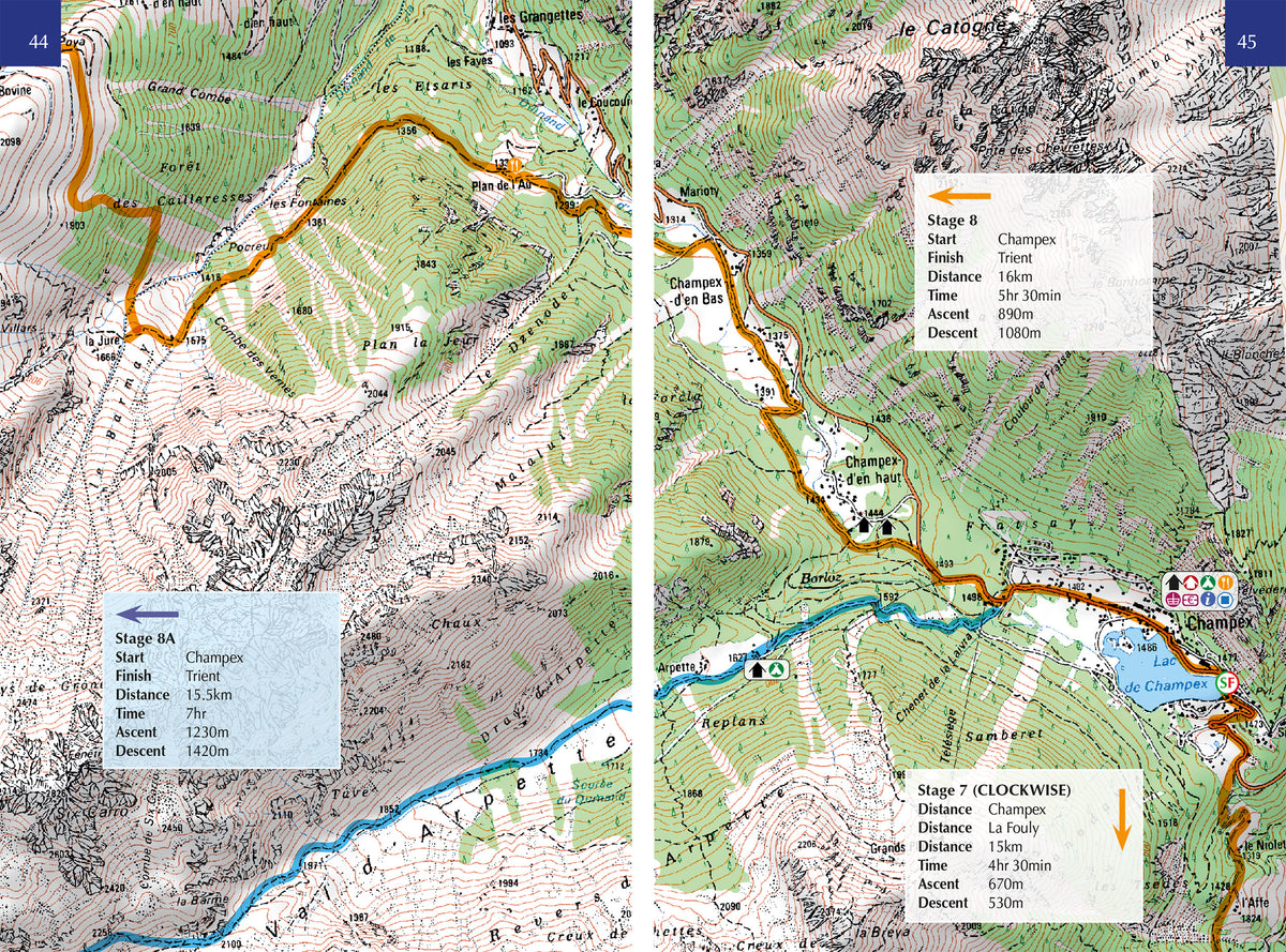 Tour du Mont Blanc Map Booklet - Route Photos