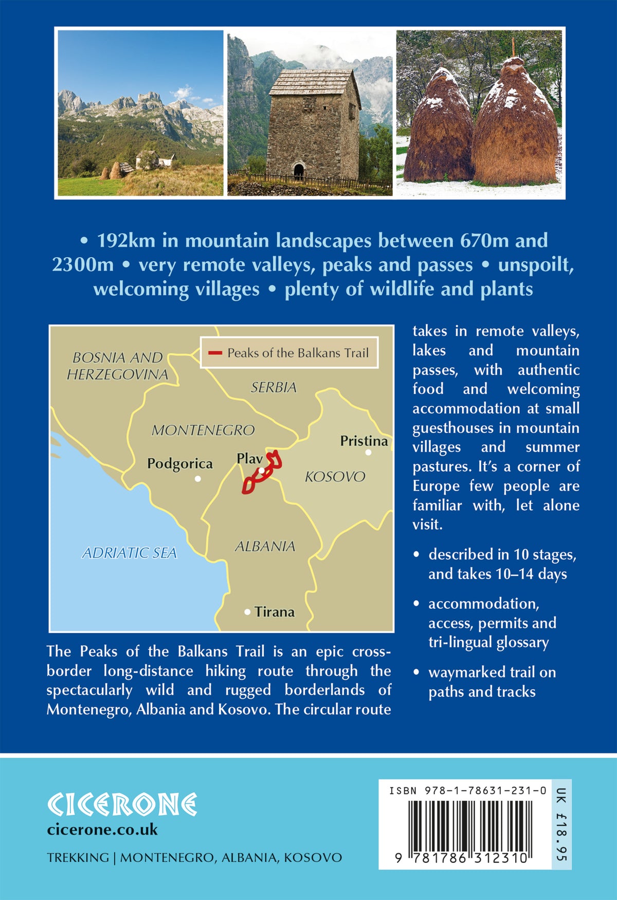 The Peaks of the Balkans Trail - Back Cover