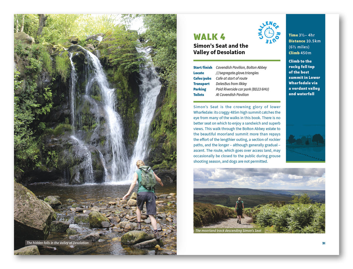 15 Short Walks in the Yorkshire Dales - Grassington, Skipton, Malham and Ilkley - Route Photos