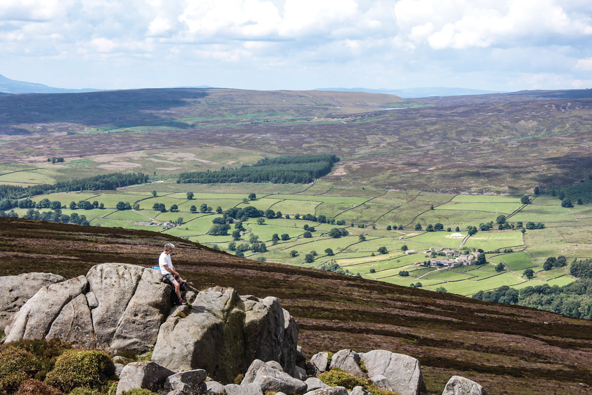 15 Short Walks in the Yorkshire Dales - Grassington, Skipton, Malham and Ilkley - Route Photos - Looking out across Wharfedale
