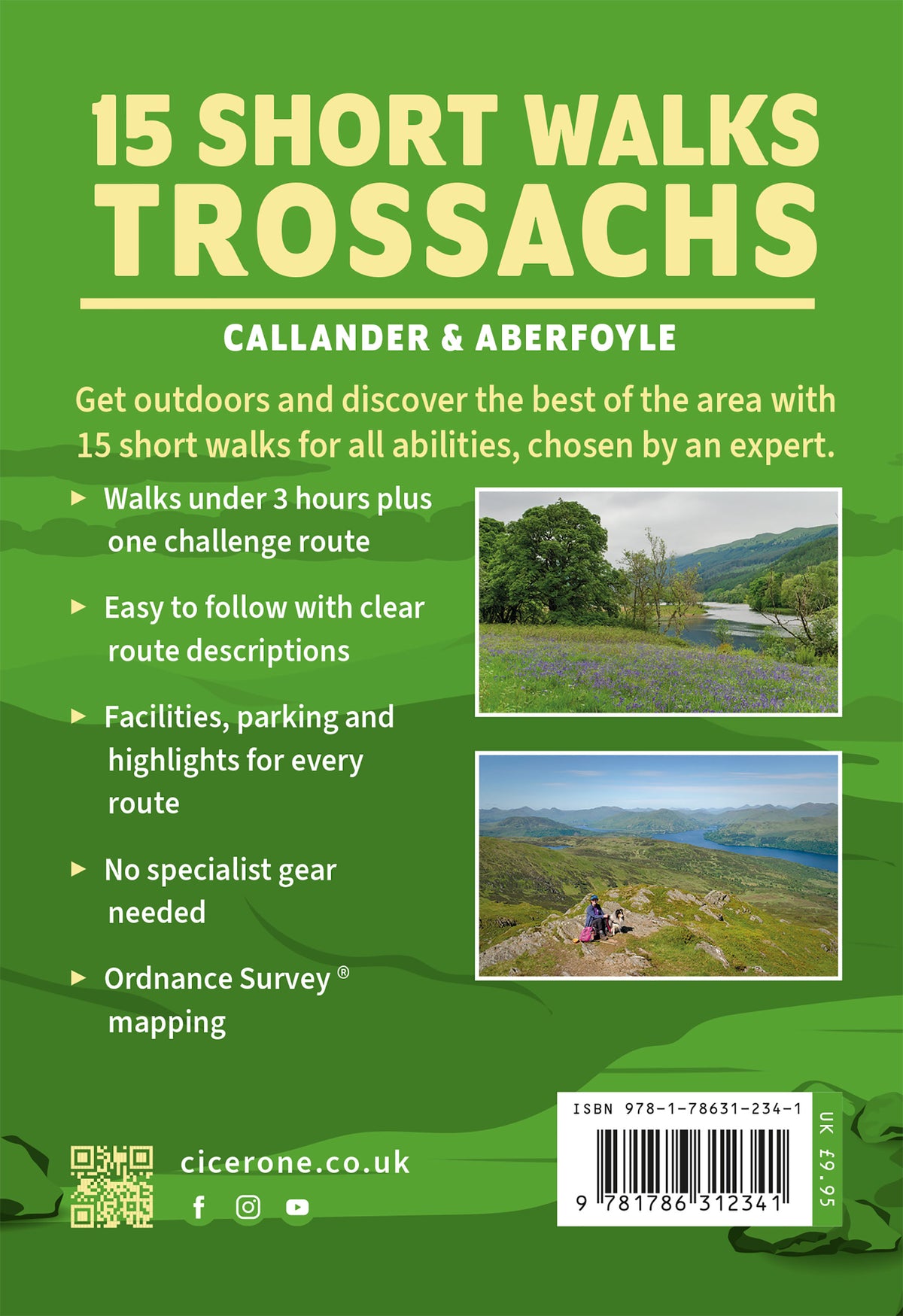 15 Short Walks in the Trossachs - Callander and Aberfoyle - Back Cover