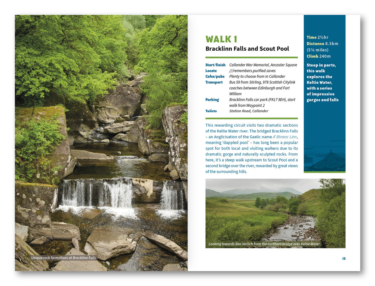 15 Short Walks in the Trossachs - Callander and Aberfoyle - Route Photos