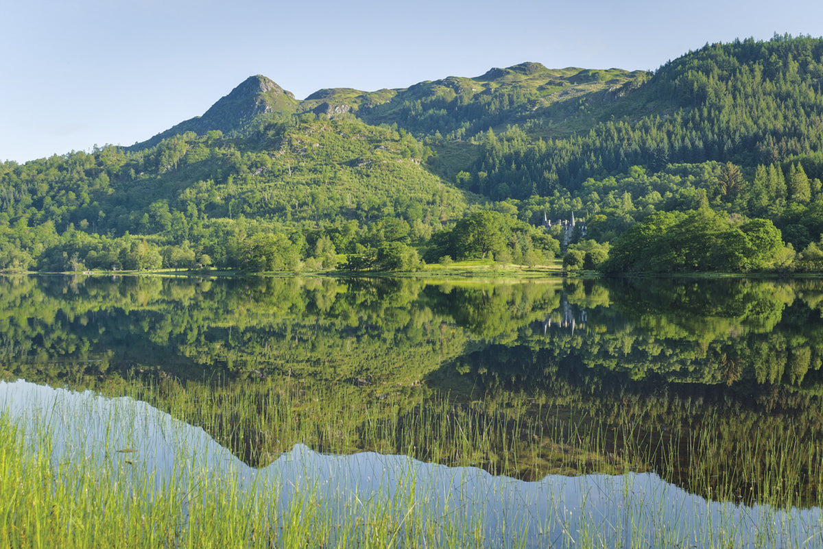 15 Short Walks in the Trossachs - Callander and Aberfoyle - Route Photos - Ben A'an seen across Loch Achray