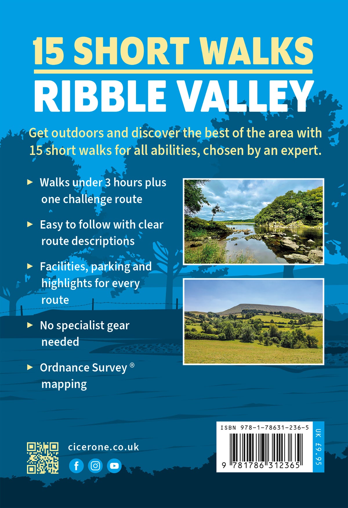 15 Short Walks in the Ribble Valley - Back Cover