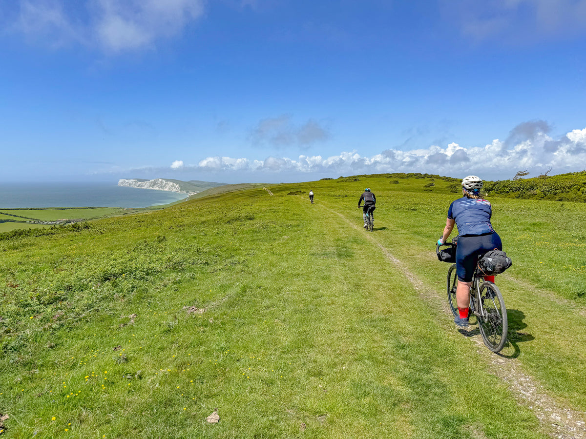Bikepacking - South East Gravel - Route Photos - Great views from Brook Down to the Needles