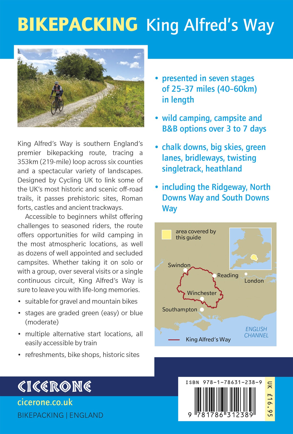 Bikepacking King Alfred's Way - Back Cover