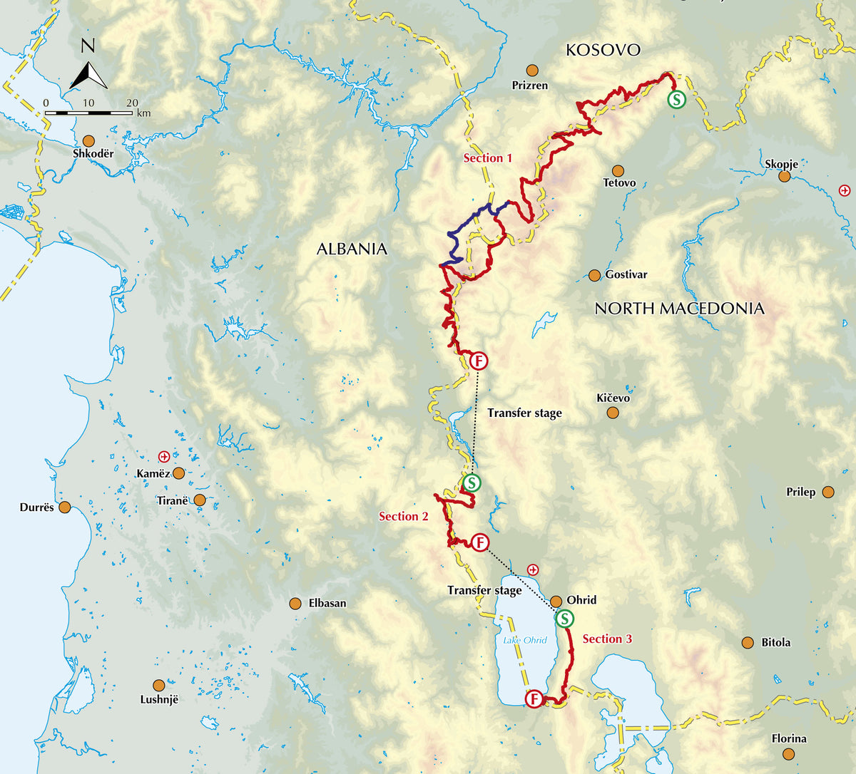Hiking the High Scardus Trail - Overview Map